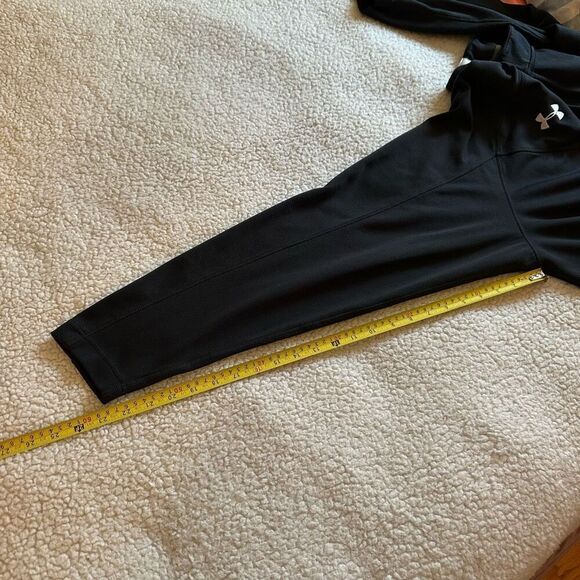 Under Armour Men’s Solid Black Full Zip Jacket Size XL EUC - Picture 11 of 12